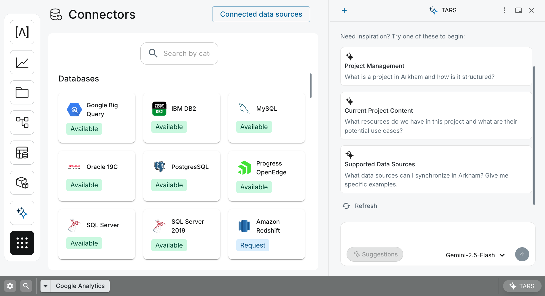 Data Connectors UI