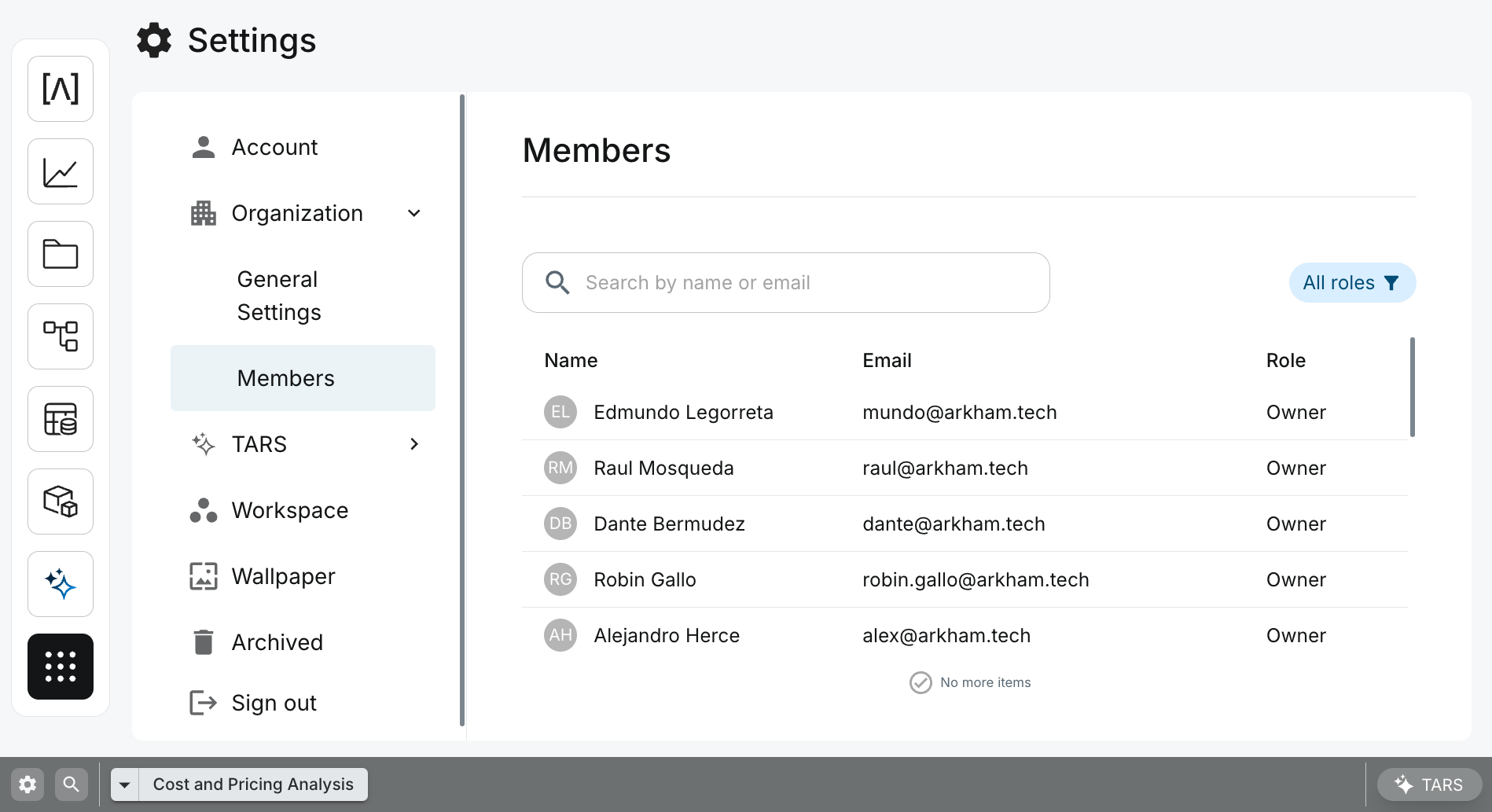 Governance Setting of Access Control List